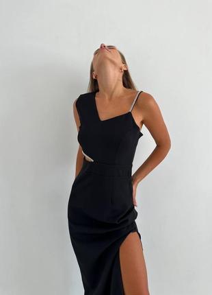 Жіноча сукня в стилі максі, з глибоким бічним розрізом!4 фото