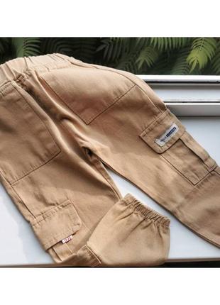 Джоггеры 100 - 130 см штаны коттоновые на резинке2 фото