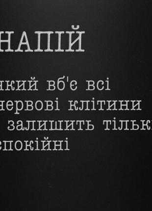 Фляга "напій, який вб`є всі нервові клітини", українська r_4104 фото