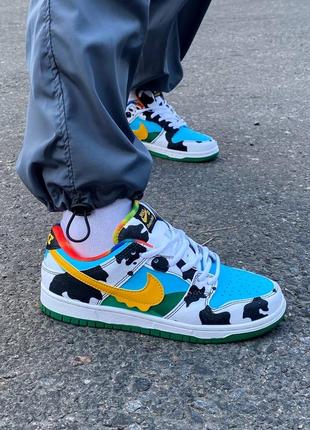Кроссовки из натуральной кожи nike sb dunk ben & jerry's 36-41