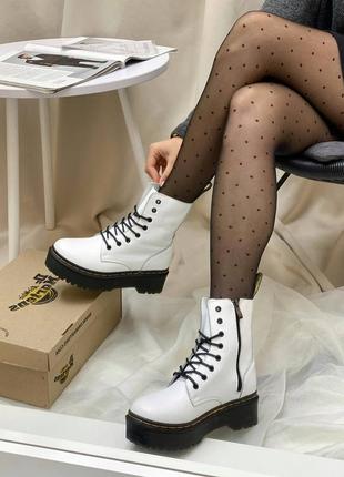 Черевики dr. martens jadon white/black6 фото