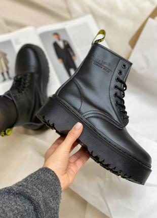 Черевики dr. martens jadon total black logo