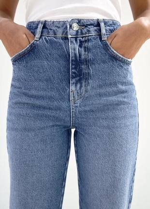 Прямые джинсы с высокой посадкой zara, 40р, оригинал2 фото