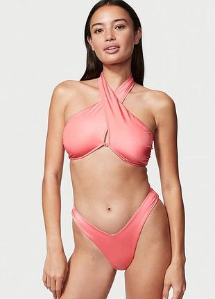 Купальник victoria’s secret рожевий плавки бразільяно вікторія сікрет