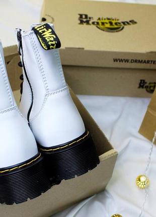 Черевики dr.martens jadon white/black4 фото