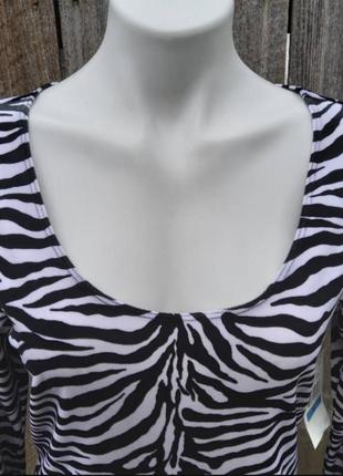 Кофтинка karen kane, з принтом зебри