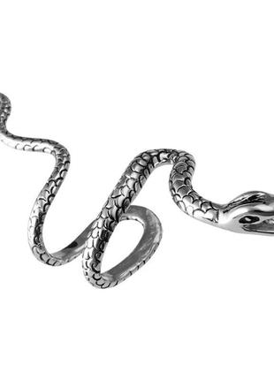 Топ сережка каффа змія стильна сережка обманка без проколу змійка5 фото