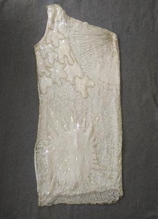 Платье в стиле 20-х годов гетсби. натуральный шелк, вышивка бисером и пайетками