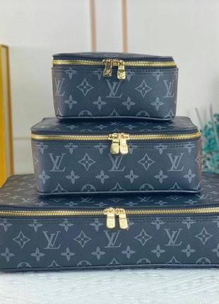 Набір тревел 3in1 косметичка louis vuitton