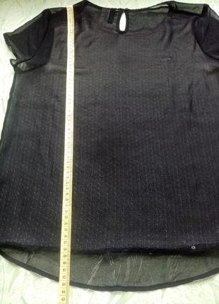 Прозрачная блуза без рукавов с пайетками градиент омбре обмен5 фото