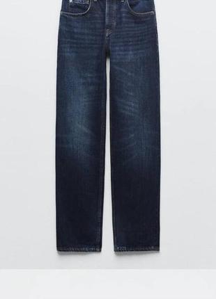 Ровные джинсы zara, высокая посадка, плотные, не тянутся