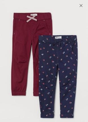 Брюки брюки в цветочки h&amp;m