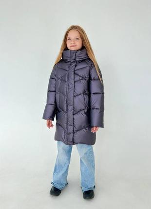 Зимний пуховик детский, подростковая куртка, пальто с капюшоном. водонепроницаемая плащевка антигряз7 фото