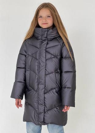 Зимний пуховик детский, подростковая куртка, пальто с капюшоном. водонепроницаемая плащевка антигряз6 фото
