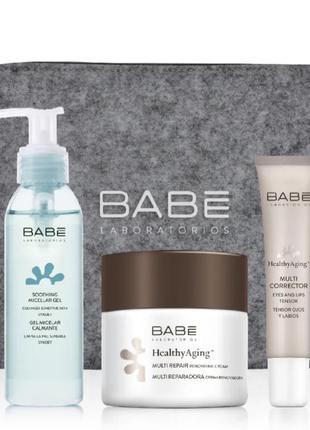 Подарочный набор косметики babe laboratorios антивозрастной набор ухода за кожей с косметичкой в подарок2 фото