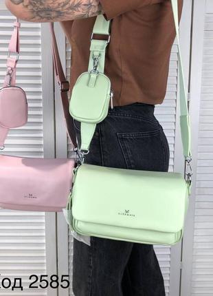 Стильная и трендовая женская сумка кросс боди, cross-body bag с монетницей