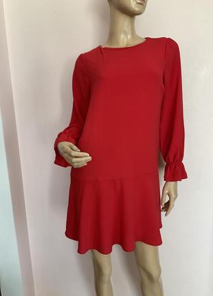 Красное стильное платье/m/brend new look