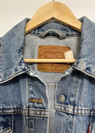 Винтажная джинсовая укороченная куртка levis2 фото