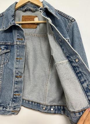 Винтажная джинсовая укороченная куртка levis4 фото