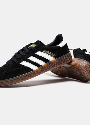 Классическое кроссовки adidas spezial handbalschoen оригинал черные оригинальные кроссовки adidas spezial4 фото