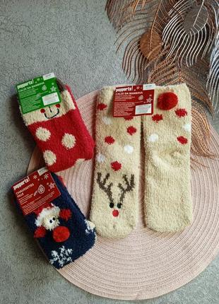 Теплі термо носки носочки шкарпетки 31-34, 35-38 новорічні