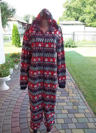 ( м - 46 / 48  р) флисовый мужской комбинезон пижама кигуруми кігурумі б / у