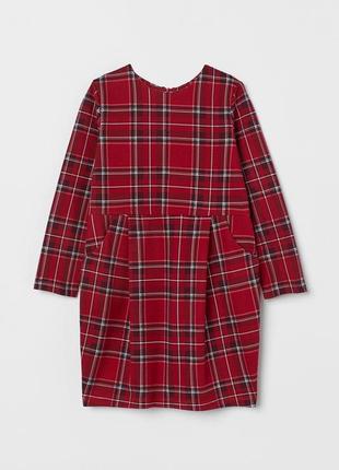 Стильна якісна сукня в клітинку для школи для дівчинки 5/6р h&m