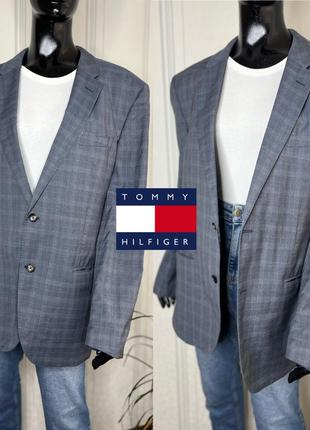 Шерстяной пиджак tommy hilfiger с мужского плеча