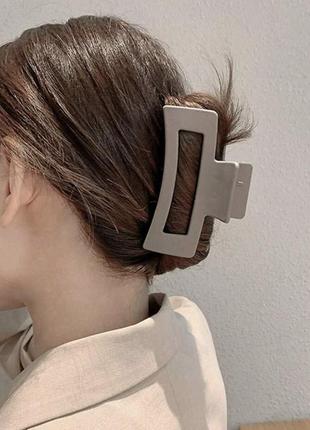 Заколка крабік для волосся пастельних кольорів