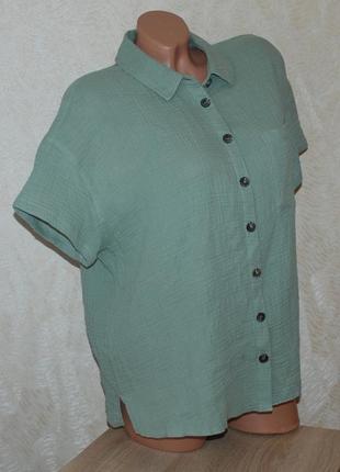 Блуза бренду  matalan
/100% хлопок/ мятного цвета, свободный крой/4 фото