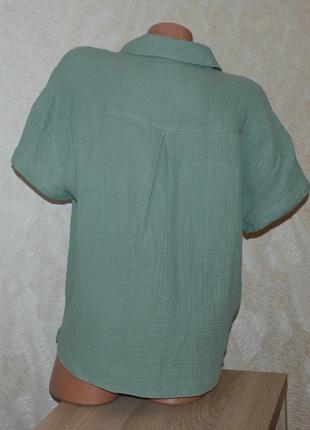 Блуза бренду  matalan
/100% хлопок/ мятного цвета, свободный крой/3 фото