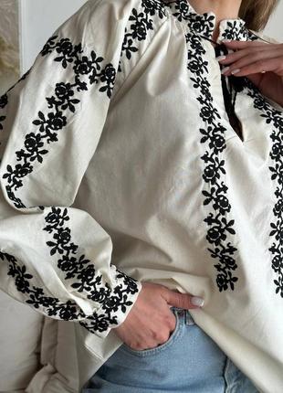 Колоритная блуза вышиванка, женская вышиванка, украинская вышиванка в этно стиле2 фото