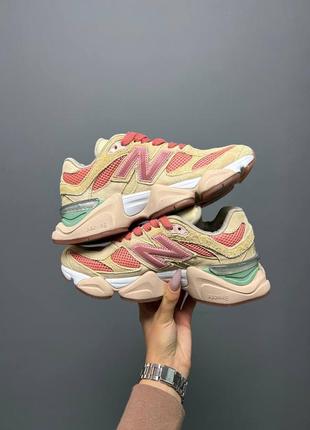 Joe freshgoods x new balance 9060 кроссовки замш, текстиль