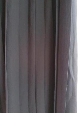 Темно синяя почти черная юбка плиссе3 фото