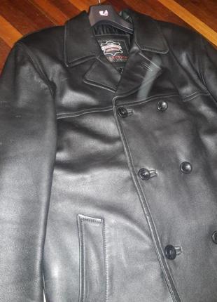 Куртка кожа утепленная мужская2 фото