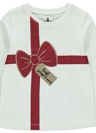Блестящая рождественская футболка george 6402