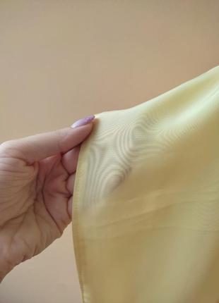Нежно желтая блуза с кружевом5 фото