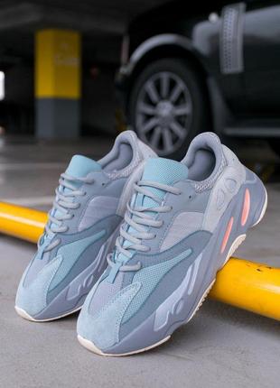 Adidas yeezy boost 700 inrrtia grey, кросівки адідас чоловічі, жіночі демисезон ізі буст