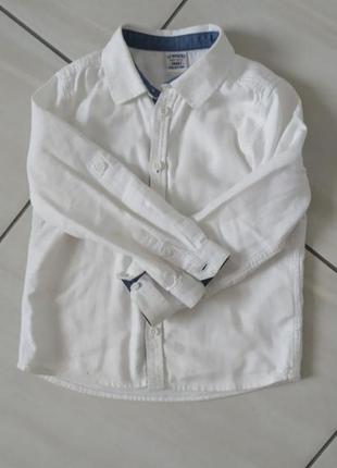 Белая рубашка хлопковая2 фото