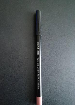 Олівець для губ шані matte lip liner - maple iced4 фото