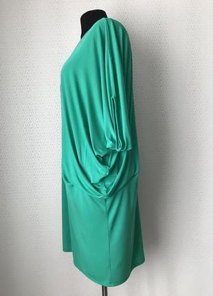 Стильное нарядное платье красивого зеленого цвета от mary portas, размер 20, укр 54-56-582 фото