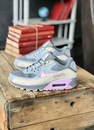 Трендові кросівки в стилі nike air max 90 з балоном якісні преміум замшеві яскраві ефектні жіночі8 фото