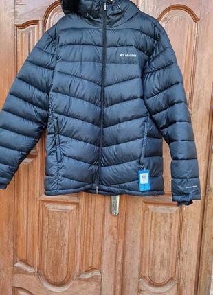 Брендова фірмова зимова тепла куртка пуховик columbia, оригінал із сша,нова з бірками, розмір xxl.