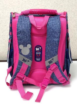 Рюкзак шкільний каркасний з ортопедичною спинкою "minnie", бренд "yes"3 фото