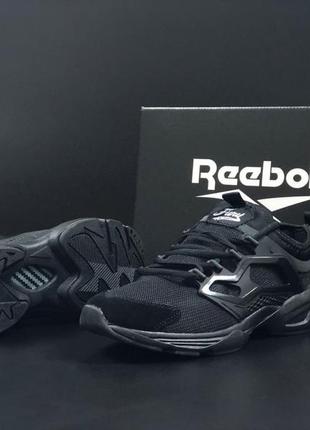 Демисезонные мужские черные кроссовки mens reebok sole fury adapt sneakers / замшевые кроссовки на осень3 фото