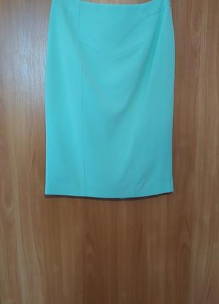 Женская юбка бирюзового цвета3 фото