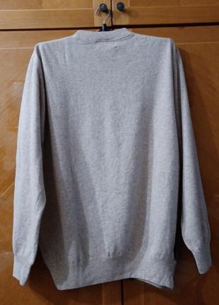 100% шерсть стильный супер теплый мужской свитер джемпер р. m от san&fa woolmark