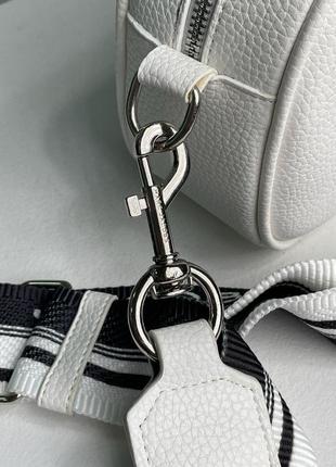 Женская сумка через плечо marc jacobs crossbody leather bag white марк джейкобс кросс - боди3 фото