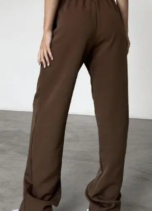Жіночі трендові базові штани-палацо зі стрілками на високій посадці 3 кольори 151ко8 фото