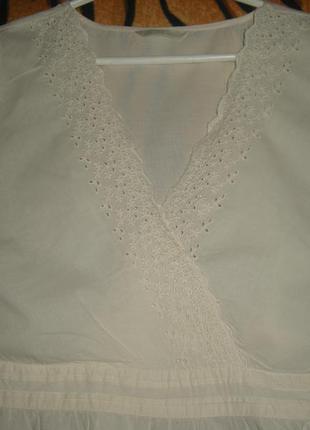 Супер блуза"marks & spencer",р.18,индия,100%коттон